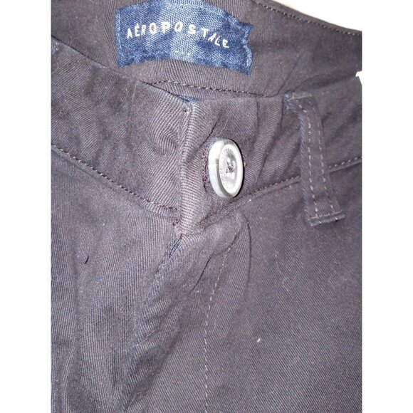 Aeropostale Skinny Fit Black Pant Size 6 Long New with Tags Mid rise Slim Leg - Picture 3 of 4